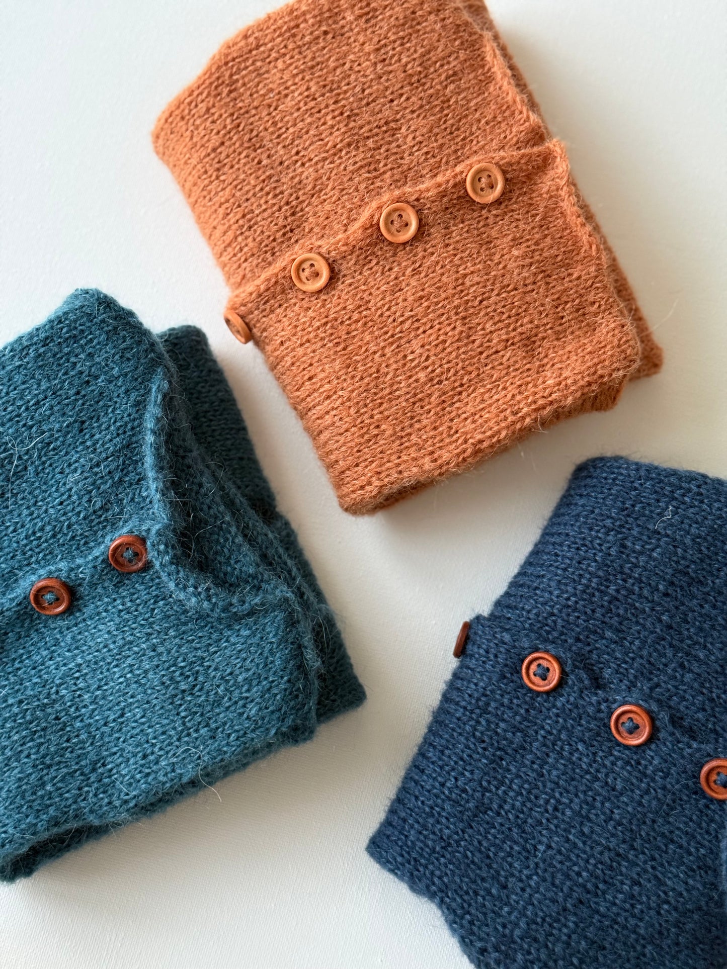 Orange - Denim Blue - Teal Blue
