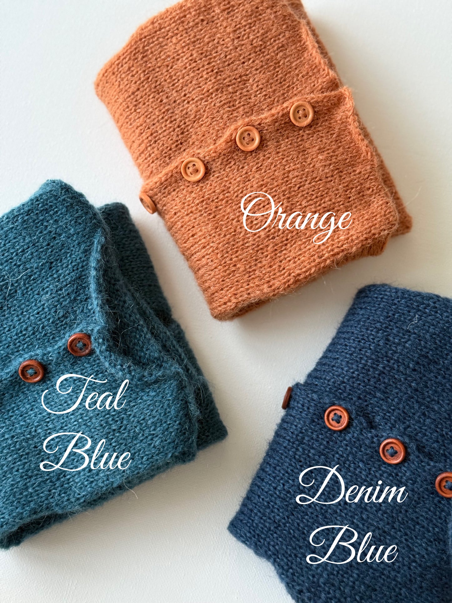 Orange - Denim Blue - Teal Blue